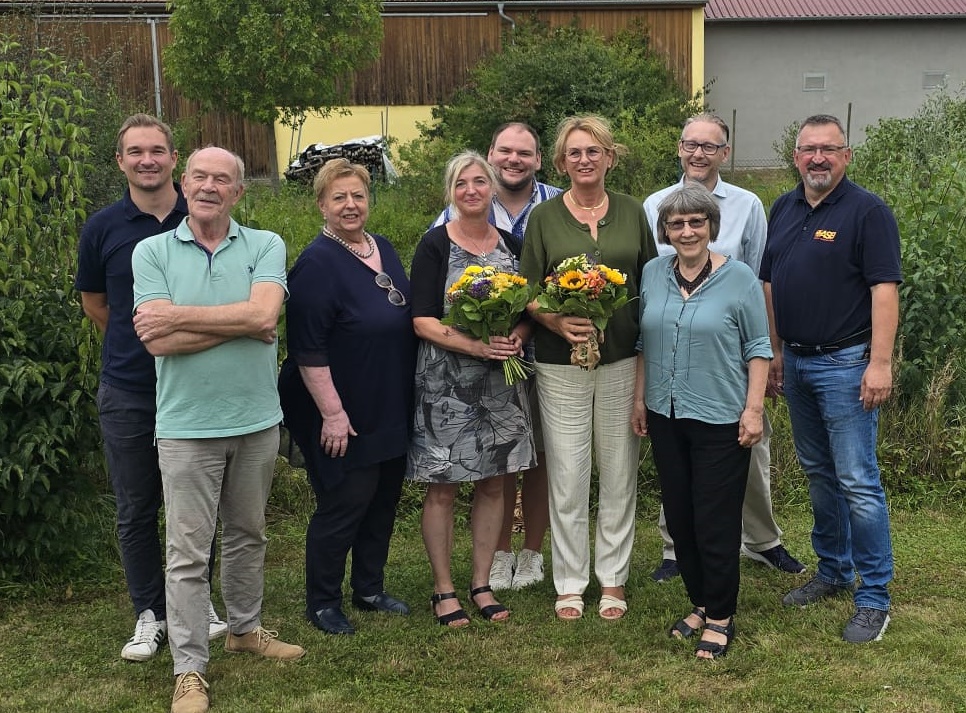 Verabschiedungsgruppe Holzwarth,Loew, Martin, Fischer, Ludwig, Vierrether, Binder-Linsler, Lenhard, Löser 